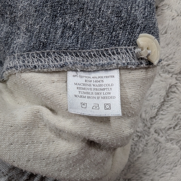 Faherty Sweatpants Mens XL White Gray Heathered High Standard Fleece Casual - Picture 7 of 9